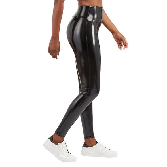 SPANX Faux Patent Leather Leggings XS NWT - Picture 4 of 11